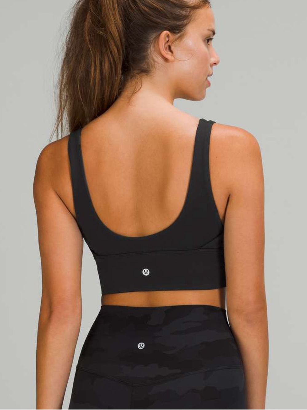 lululemon athletica Black Scoop-Back Sports Bra